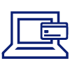 computer and credit card icon