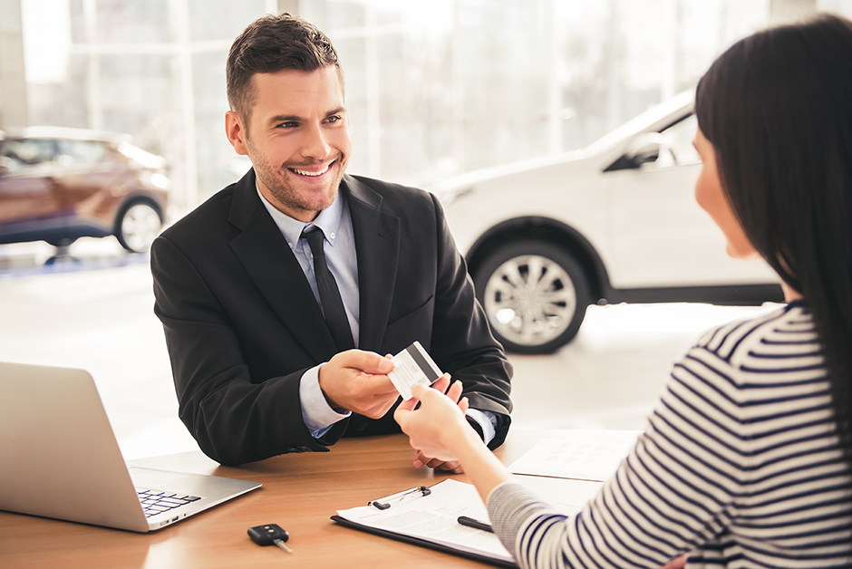 paying with a credit card